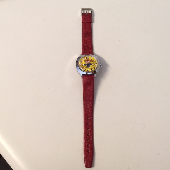 Vintage Hawaiian Punch watch w red leather band - Do not know if it works - Picture 2 of 4